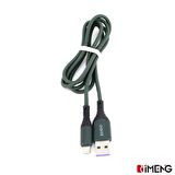 İmeng 6A 100W UsbA to Micro Data ve Hızlı Şarj Kablosu ML60 Yeşil