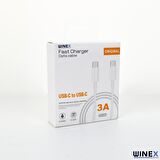 Winex Samsung Galaxy Tab S8 Ultra Tablet 3A 45W Type-C to Type-C Data ve Hızlı Şarj Kablosu 3Metre