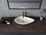 TURKUAZ Olive Tezgahüstü Lavabo 74x38 cm