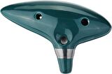 Valkyrie Ocarina 12 Delik Ocarina Seramik Alto C Ocarina Flüt Mavi Ocarina Sualtı Müzik Nefesli Enstrüman Yeşil