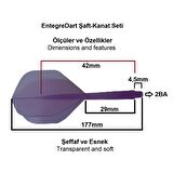 3 Set Dartsan Entegre Neon Şaft-Kanat Seti. Üç renk, üç set