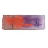 2 Set Dartsan Neon Entegre Dart Şaft-shaft Kanat Seti. Mor-Turuncu