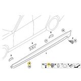 BMW MARŞBİYE KLİPSİ 5 ADET OEM NO 07147122912