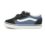 000D3YNVY1-R Vans Old Skool V Bebek Spor Ayakkabı Mavi