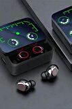 M90 Max Bluetooth Kulaklık Powerbankli Hız Göstergeli Mikrofonlu Kulak içi Oyuncu Kulaklık