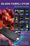 Taşınabilir 2.4G Kablosuz Çift Kollu 20000 Atari Oyunlu Oyun Konsolu 4K Game Stick Retro Oyun Konsol