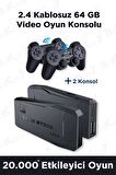 Taşınabilir 2.4G Kablosuz Çift Kollu 20000 Atari Oyunlu Oyun Konsolu 4K Game Stick Retro Oyun Konsol