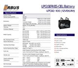 12 VOLT 100 AH KARBON JEL AKÜ ORBUS