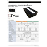 1500 Watt 12 Volt Ups (Şebeke Şarjlı) Modifiye Sinüs İnverter
