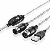 usb-midi kablo usb midi bağlantı kablosu