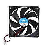 12 cm 2 pin li kasa içi soğutucu fan 12v 12x12x2,5 cm fan