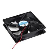 12 cm 2 pin li kasa içi soğutucu fan 12v 12x12x2,5 cm fan