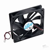 12 cm 2 pin li kasa içi soğutucu fan 12v 12x12x2,5 cm fan