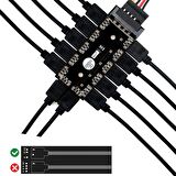 fan çoklayıcı 5V 3 Pin ARGB RGB Led Fan Çoklayıcı 11 port