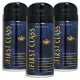 First Class Aromel Pudrasız Sprey Deodorant 150 ml x 3