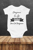 Unisex Bebek Beyaz Dünyanın En Iyi Dedesi Seni Çok Seviyorum Baskılı Body Zıbın
