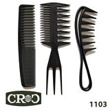 Croc 1103 Şekillendirici Tarak Seti 3Lü