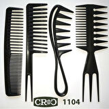 Croc 1104 Şekillendirici Tarak Seti 4Lü