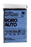 Roro Auto Everest Çift taraflı Mikrofiber Araç Kurulama Bezi & Oto Yıkama Havlusu  50x70 Mavi