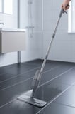 Sprey Mop Su Hazneli Tetiklemeli Mikrofiber Moplu Paslanmaz Çelik Saplı Düz Tablet Paspas Çok Renkli