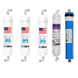 E-Water Ihlas Aura Cebilon Plus Uyumlu 5'li Filtre Seti Vontron Membranlı Ihlas Cebilon Filtre