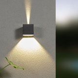Işık Açısı Ayarlanabilir 10 Watt Dekoratif Led Aplik, Bahçe Duvar Armatürü, Villa, Bungalov Apliği
