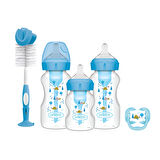 Dr Brown's Geniş Ağız Anti Kolik Options+ PP Biberon Hediye Seti Mavi