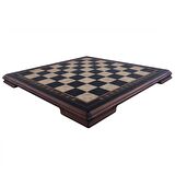 Masif Ahşap Koyu Satranç Tablası
