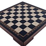 Masif Ahşap Koyu Satranç Tablası