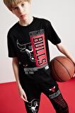 DeFacto Erkek Çocuk NBA Chicago Bulls Bisiklet Yaka Kısa Kollu Tişört D9504A825SMBK81