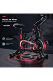 Exercise Bike - Dijital Ekran Göstergeli Sessiz Çalışan Ev Tipi Dikey Egzersiz Bisikleti MAX 136 KG