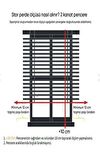 Zebra Stor Perde Sütlü Kahve Etek Dilimli STB-400-V03