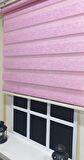 Lux Bambu Stor Zebra Perde Fuşya Pembe Etek Dilimli  STB 400 V16