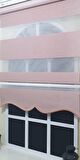 Zebra Stor Perde Pembe Geniş Bantlı Etek Dilimli ST 003