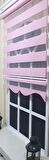 Zebra Stor Perde Pembe  Etek Dilimli ST 005