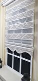 Zebra Stor Perde Efektli Etek Dilimli ST 033