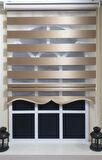 Zebra Stor Perde Sütlü Kahverengi ST 035