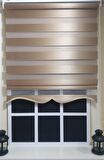 Zebra Stor Perde Sütlü Kahverengi ST 035