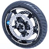 4 Parçalı Kesikli Jant Şeridi Sticker Reflektif & Floresan Renkler Çınar Extreme  Reflektif Gri