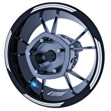 Double Stripe Jant Şeridi Sticker Reflektif & Floresan Renkler Çınar Extreme  Reflektif Gri