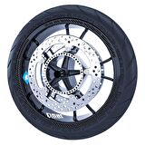 Karbon Fiber Dokulu Moto GP Stili Jant Şeridi Sticker Çınar Extreme 