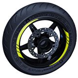 Floresan Sarı Moto GP İç Jant Şeridi Sticker Çınar Extreme