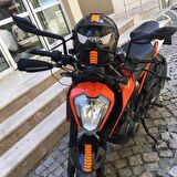 Ok Tasarımlı Floresan Turuncu Çamurluk Kask Sticker Çınar Extreme 