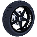 Gp Racing İç Jant Şeridi Sticker Reflektif & Floresan Renkler Çınar Extreme  Süt Beyaz
