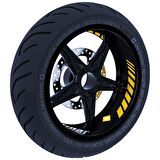 Gp Racing Reflektif Sarı İç Jant Şeridi Sticker Çınar Extreme