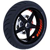 Gp Racing Floresan Turuncu İç Jant Şeridi Sticker Çınar Extreme