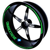 3 Parça Tasarımlı Jant Şeridi Sticker Reflektif & Floresan Renkler Çınar Extreme  Orman Yeşili