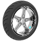 Moto GP İç Dış Jant Şeridi Takım Sticker Reflektif & Floresan Renkler Çınar Extreme  Jet Siyah