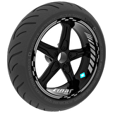 Moto GP İç Dış Jant Şeridi Takım Sticker Reflektif & Floresan Renkler Çınar Extreme  Taş Grisi