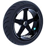 Taş Grisi 4 Parçalı Keskin Jant Şeridi Sticker Çınar Extreme 